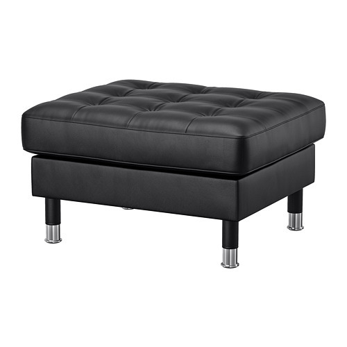 LANDSKRONA footstool Gunnared dark grey/metal - IKEA