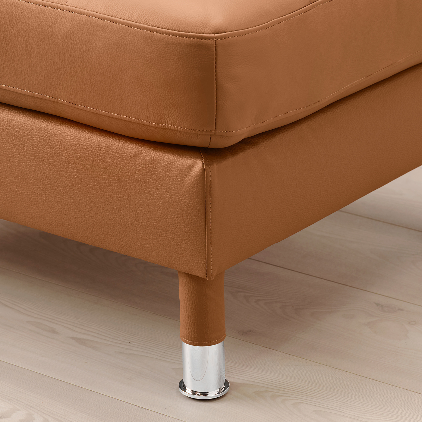 LANDSKRONA footstool Grann/Bomstad golden-brown/metal - IKEA