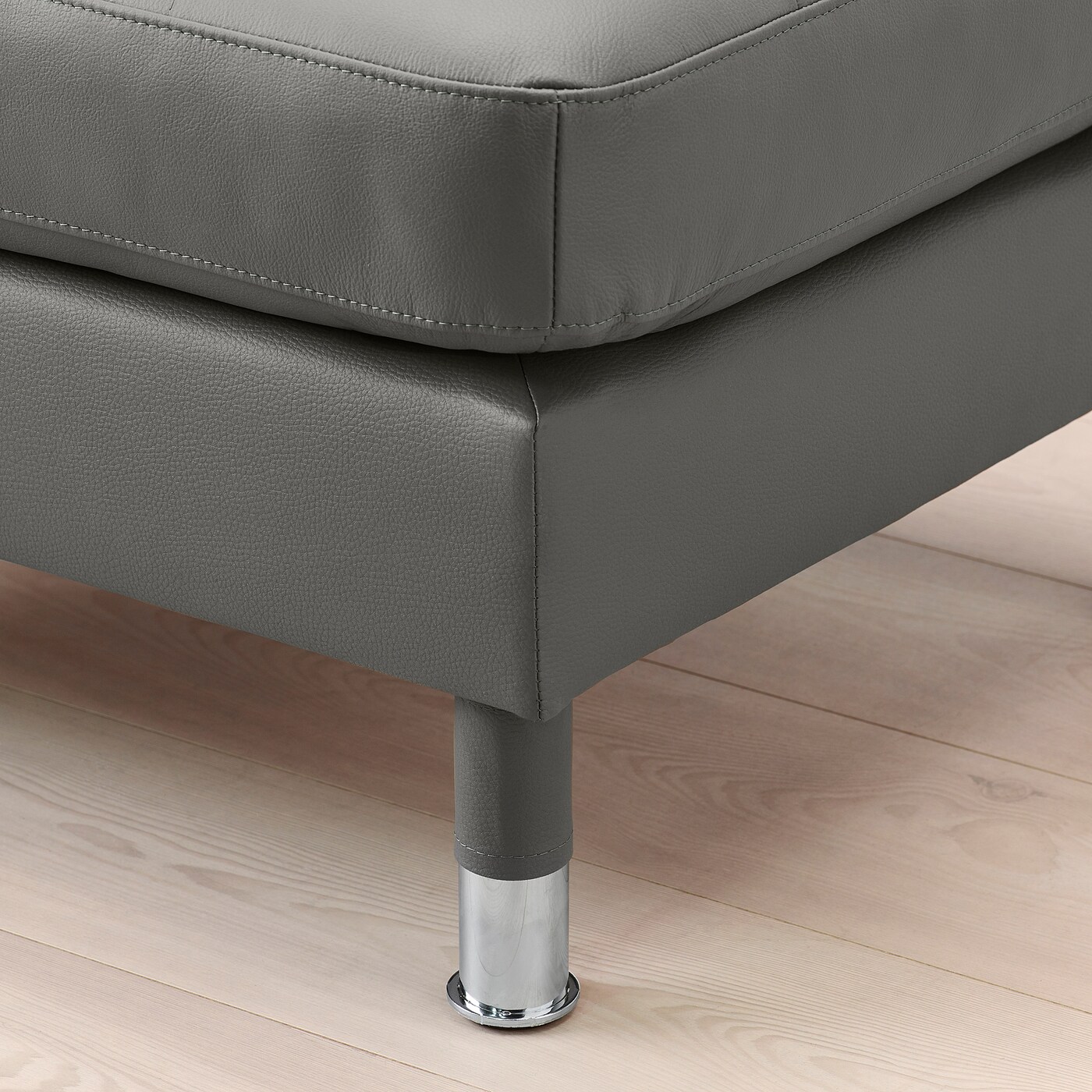 LANDSKRONA footstool Grann/Bomstad grey-green/metal - IKEA