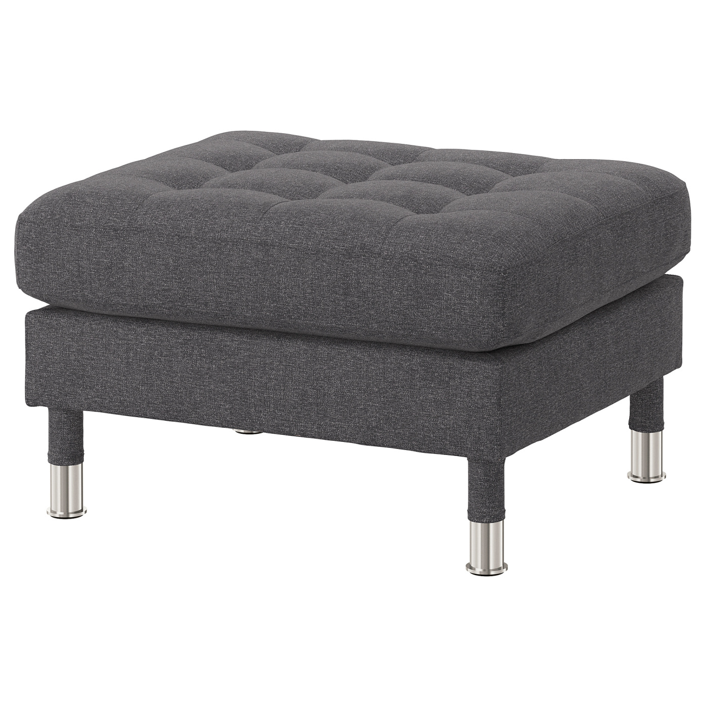 IKEA LANDSKRONA オットマン グレー LANDSKRONA footstool Gunnared dark grey/metal - IKEA