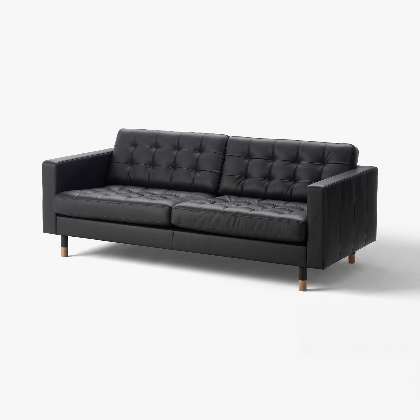 IKEA ソファー　LANDSKRONA LANDSKRONA three-seat sofa Grann/Bomstad black/wood - IKEA