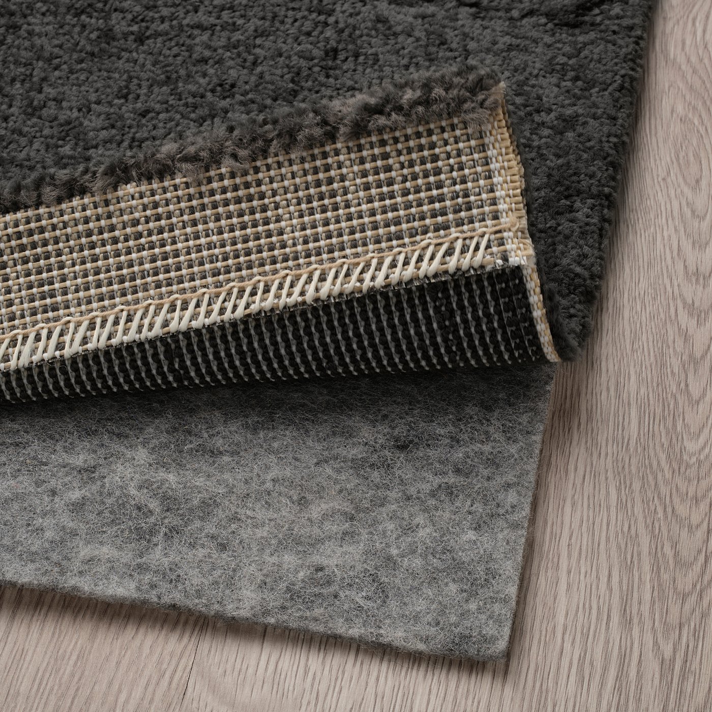 LANDSVÄG rug, low pile dark grey - IKEA