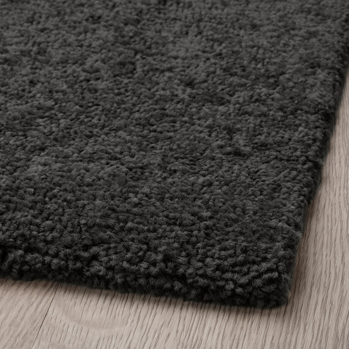 LANDSVÄG rug, low pile dark grey - IKEA