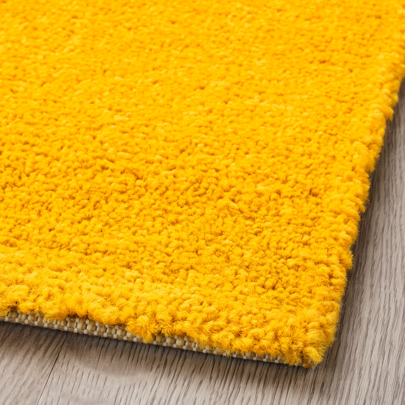LANDSVÄG rug, low pile yellow - IKEA