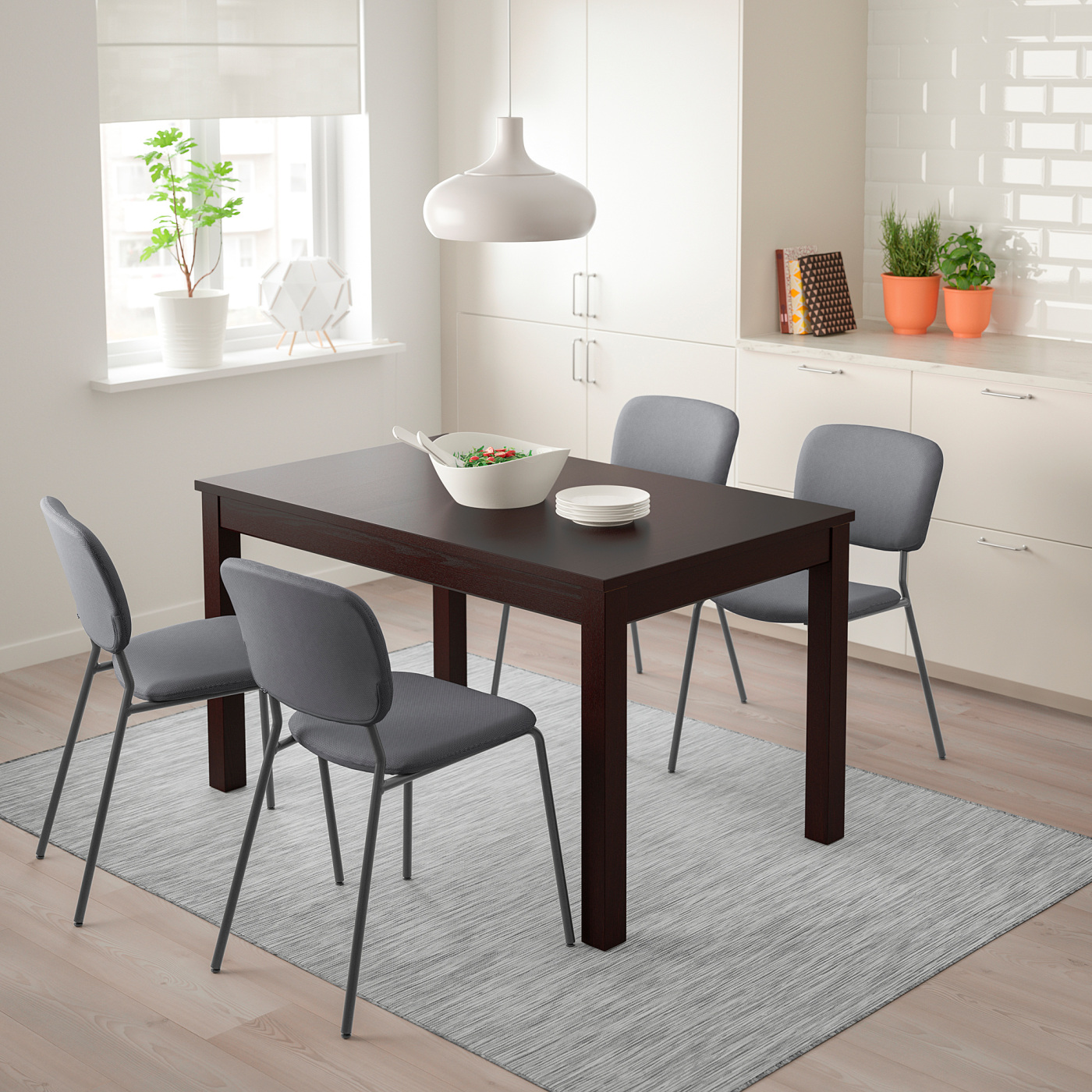 LANEBERG extendable table brown - IKEA
