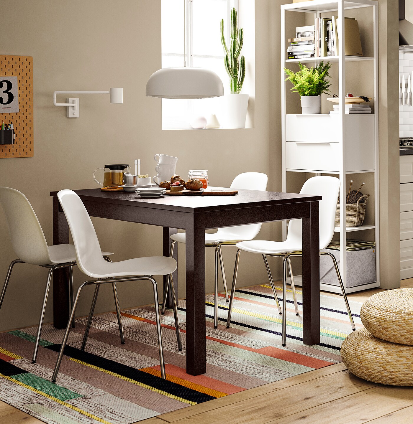 LANEBERG extendable table brown - IKEA