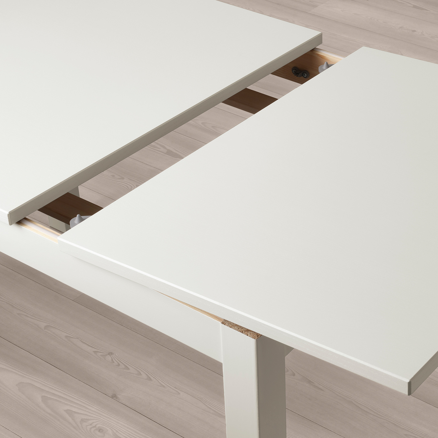 IKEA /イケア　LANEBERG レインベリ 伸長式テーブル, ホワイト LANEBERG extendable table white - IKEA