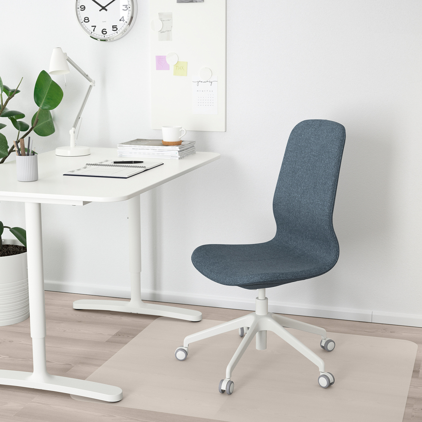 LÅNGFJÄLL conference chair Gunnared blue/white - IKEA