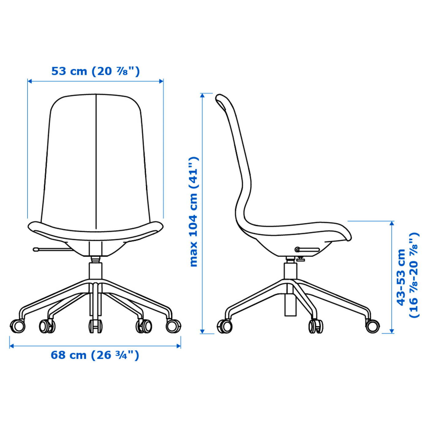 LÅNGFJÄLL conference chair Gunnared dark grey/black - IKEA