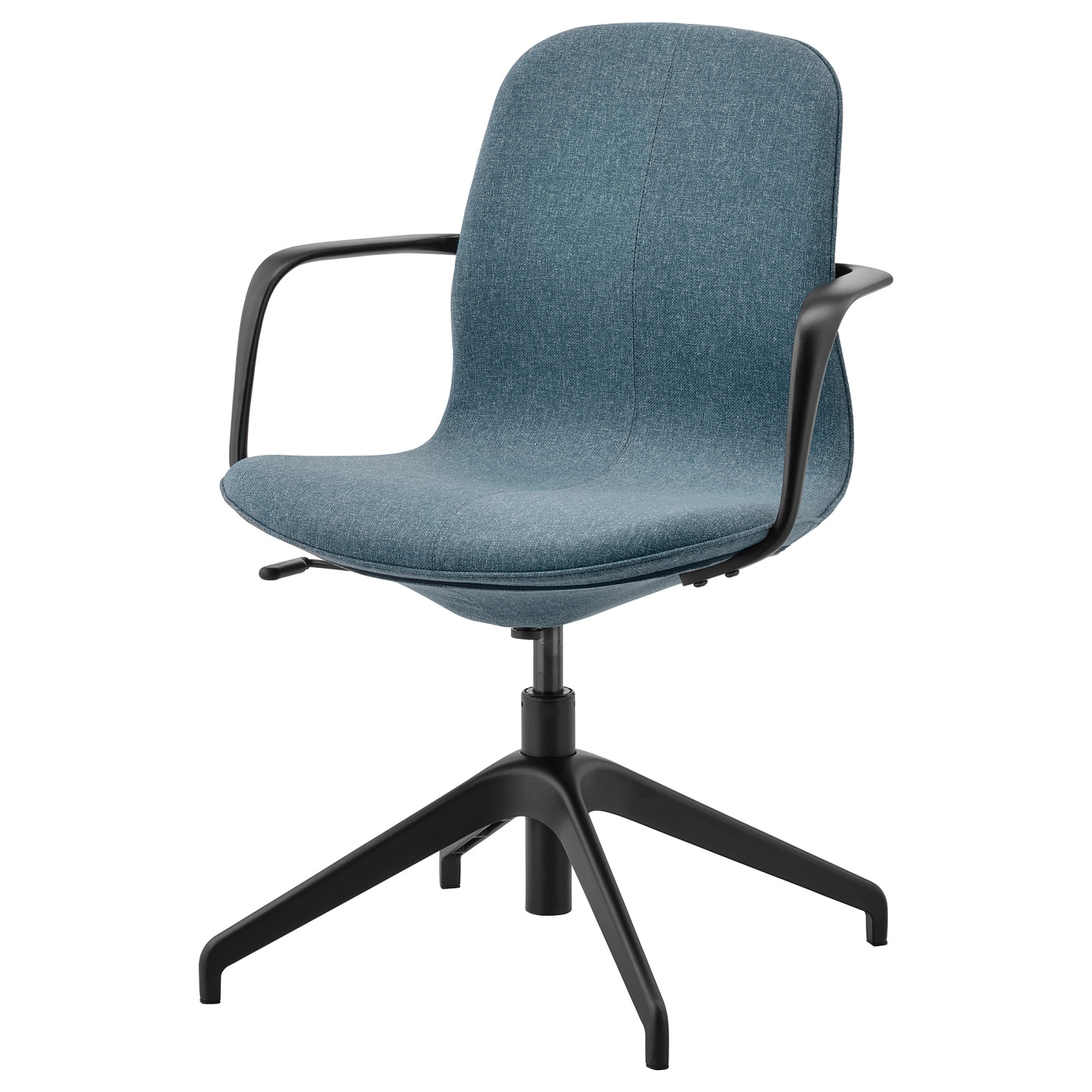 LÅNGFJÄLL conference chair with armrests Gunnared blue/black - IKEA