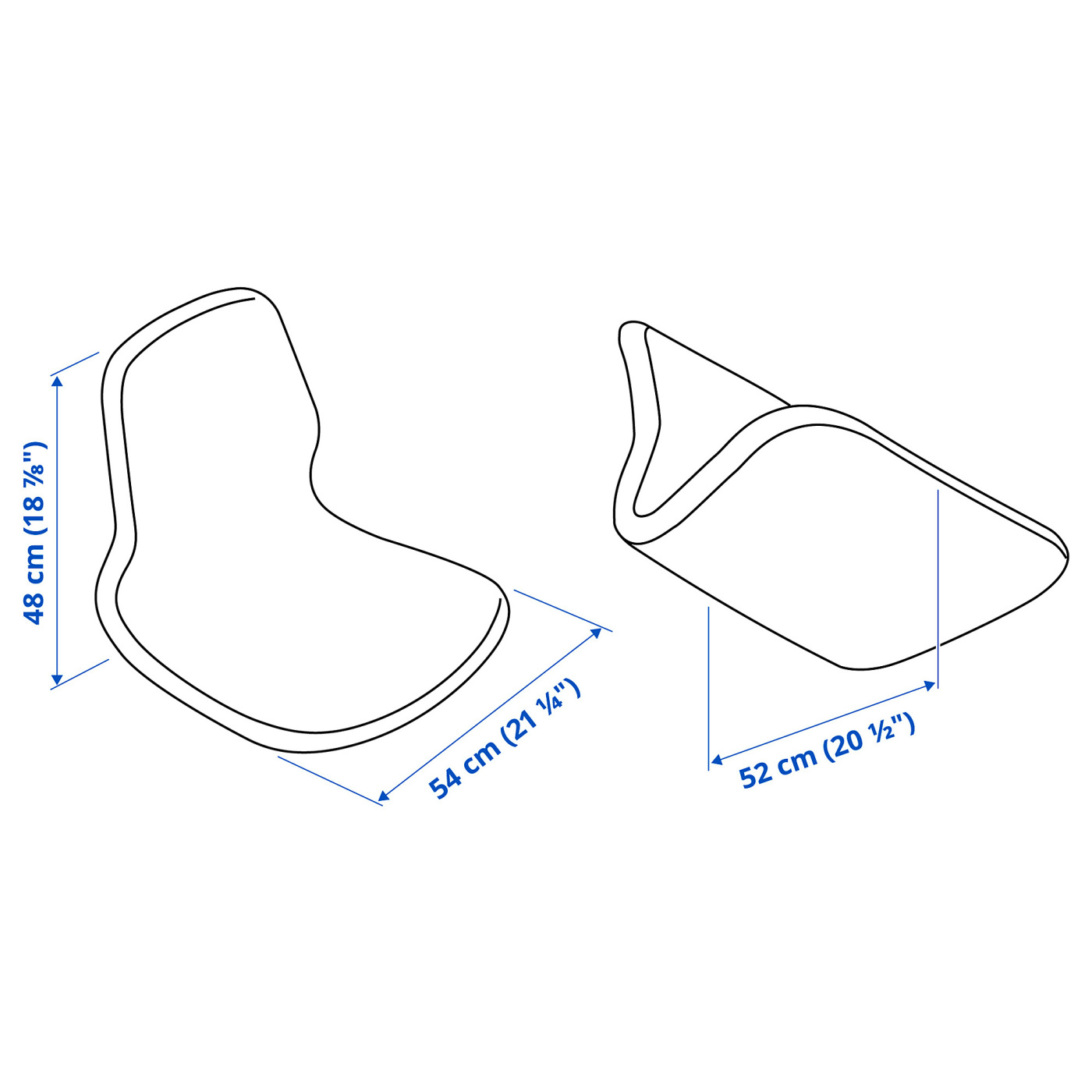LÅNGFJÄLL seat shell Gunnared blue - IKEA