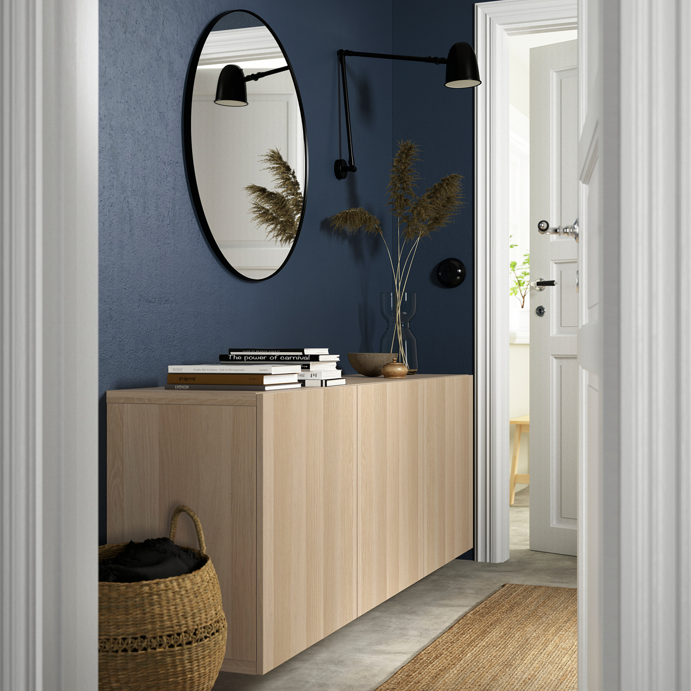 LAPPVIKEN door white stained oak effect - IKEA