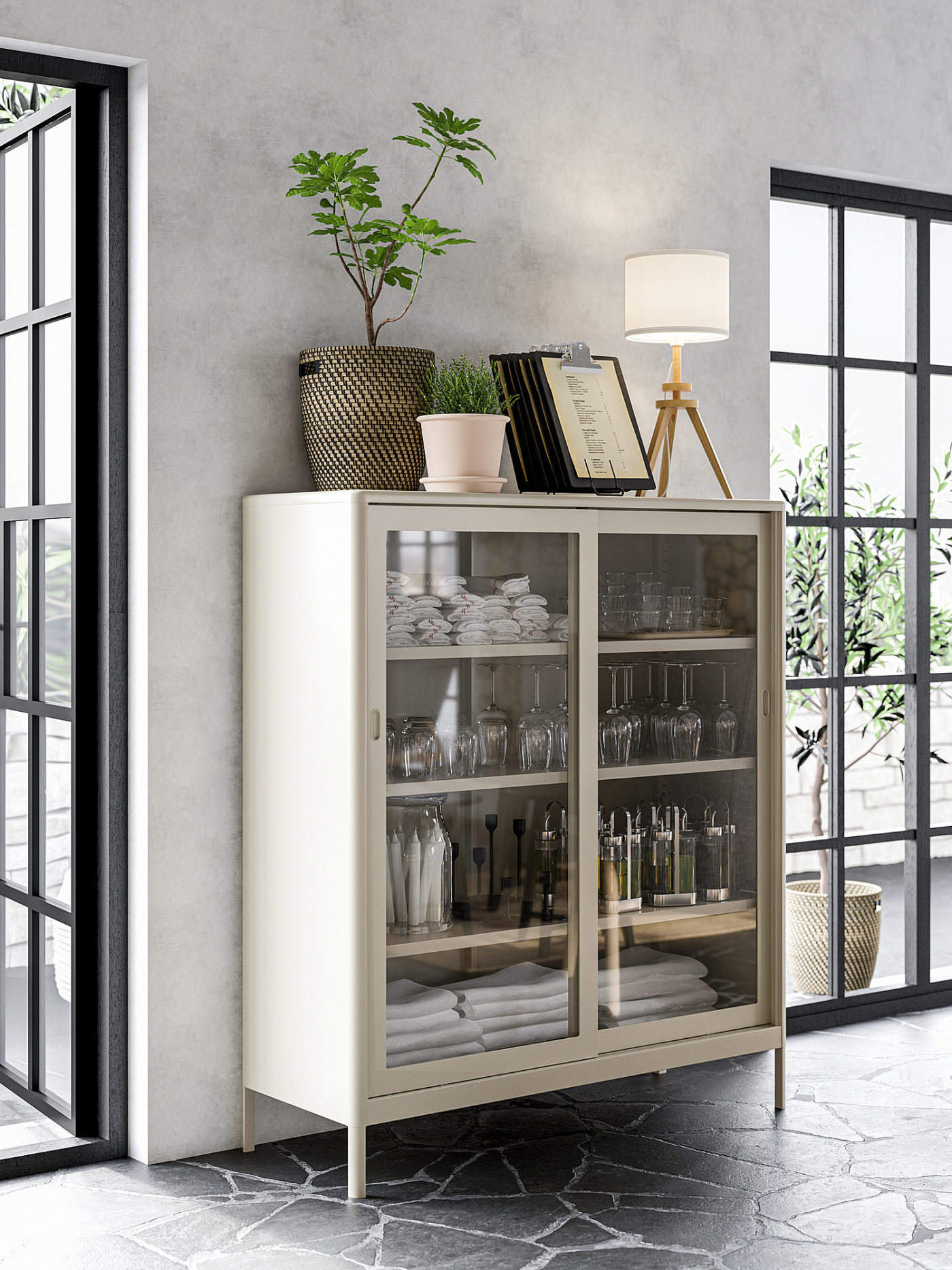 LAUTERS table lamp ash/white - IKEA
