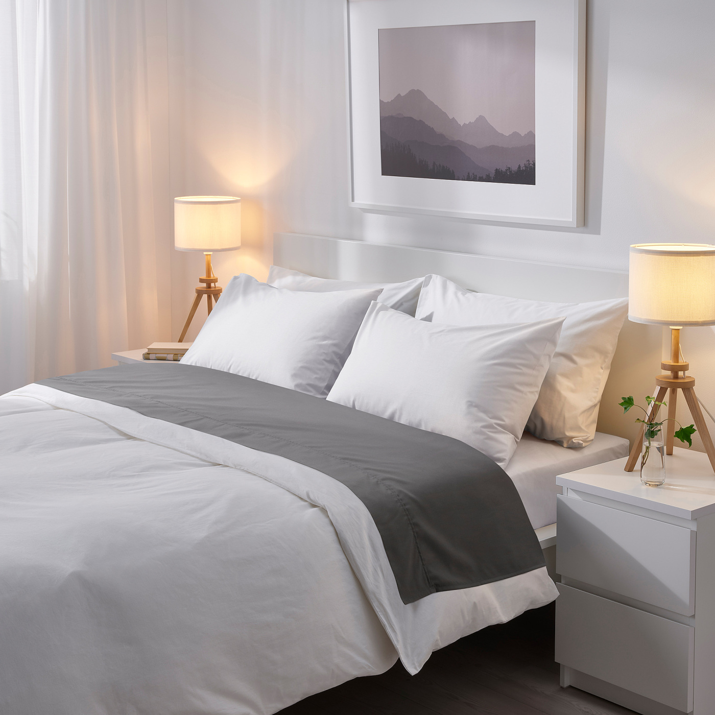 LAUTERS table lamp ash/white - IKEA