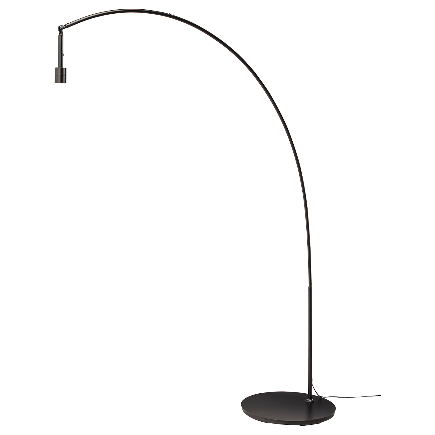 LERGRYN / SKAFTET floor lamp base, arched beige/black - IKEA