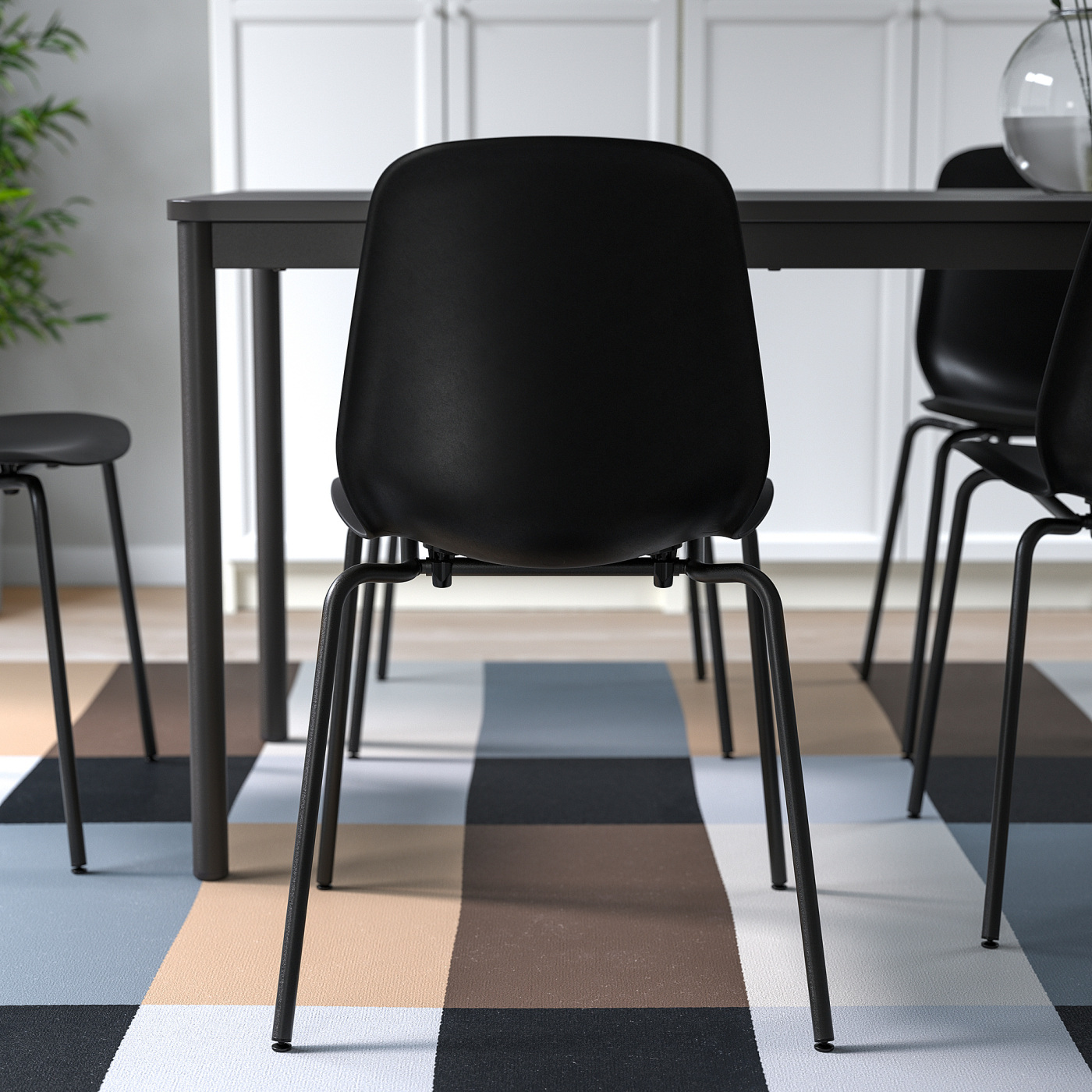 LIDÅS chair black/Sefast black - IKEA