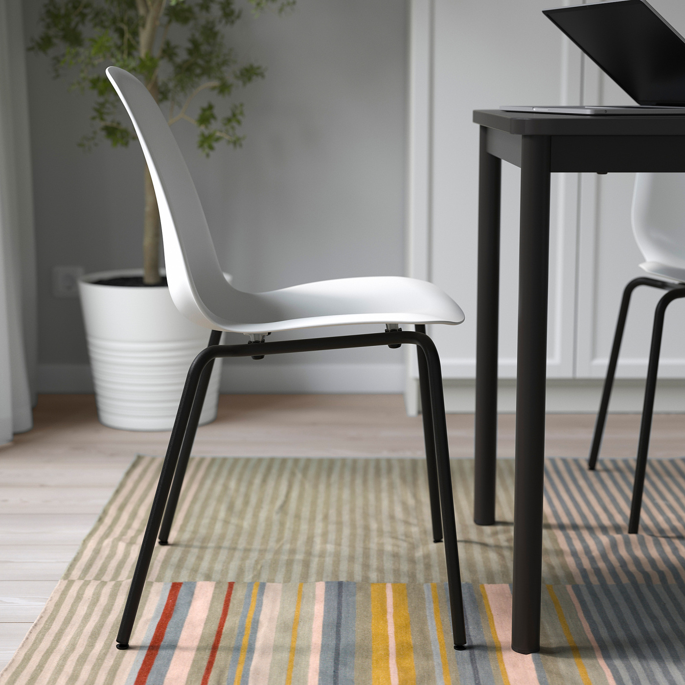 LIDÅS chair white/Sefast black - IKEA
