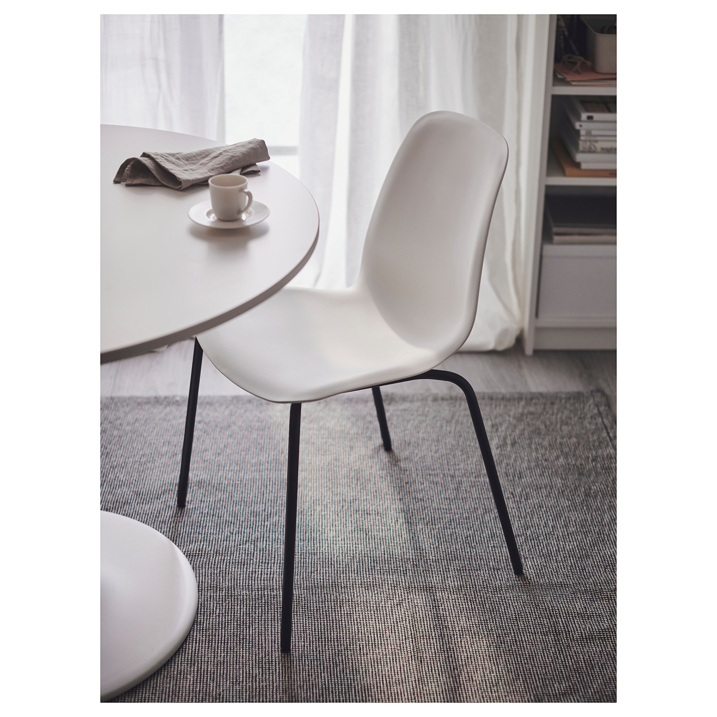 LIDÅS chair white/Sefast black - IKEA