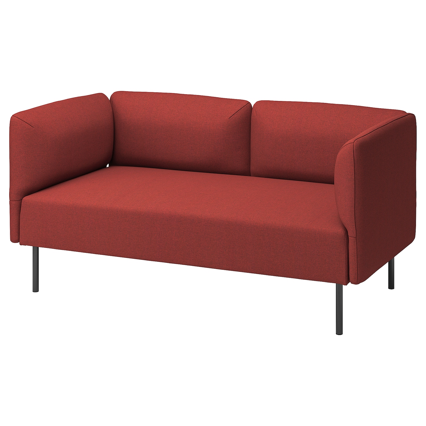 LILLEHEM 2-seat modular sofa Gunnared/brown-red metal - IKEA
