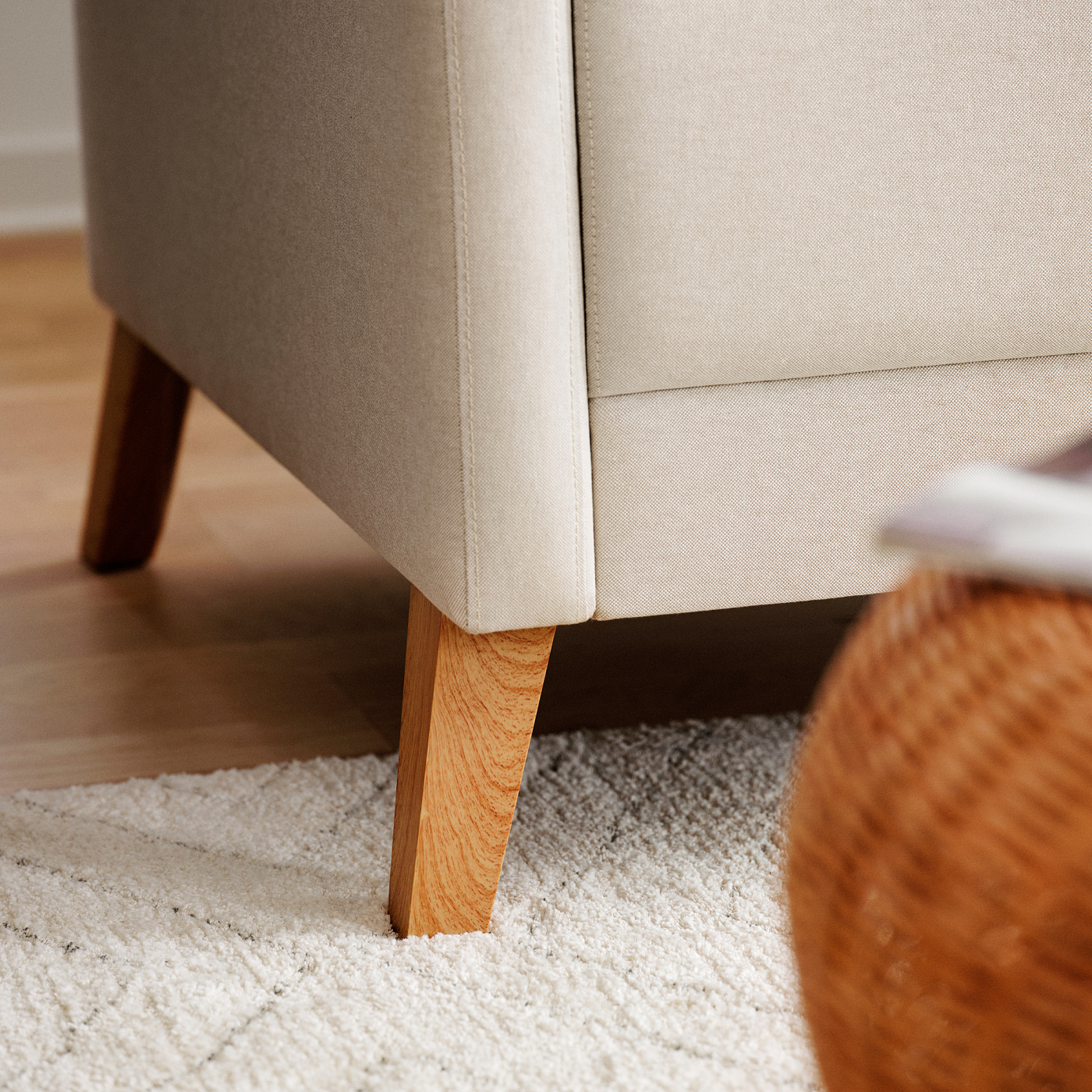 LINANÄS 3-seat sofa Vissle beige - IKEA