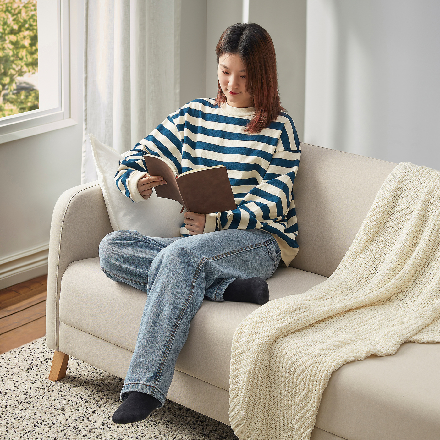 IKEA LINANÄS 3人掛けソファ（Vissle ベージュ） LINANÄS 3-seat sofa Vissle beige - IKEA