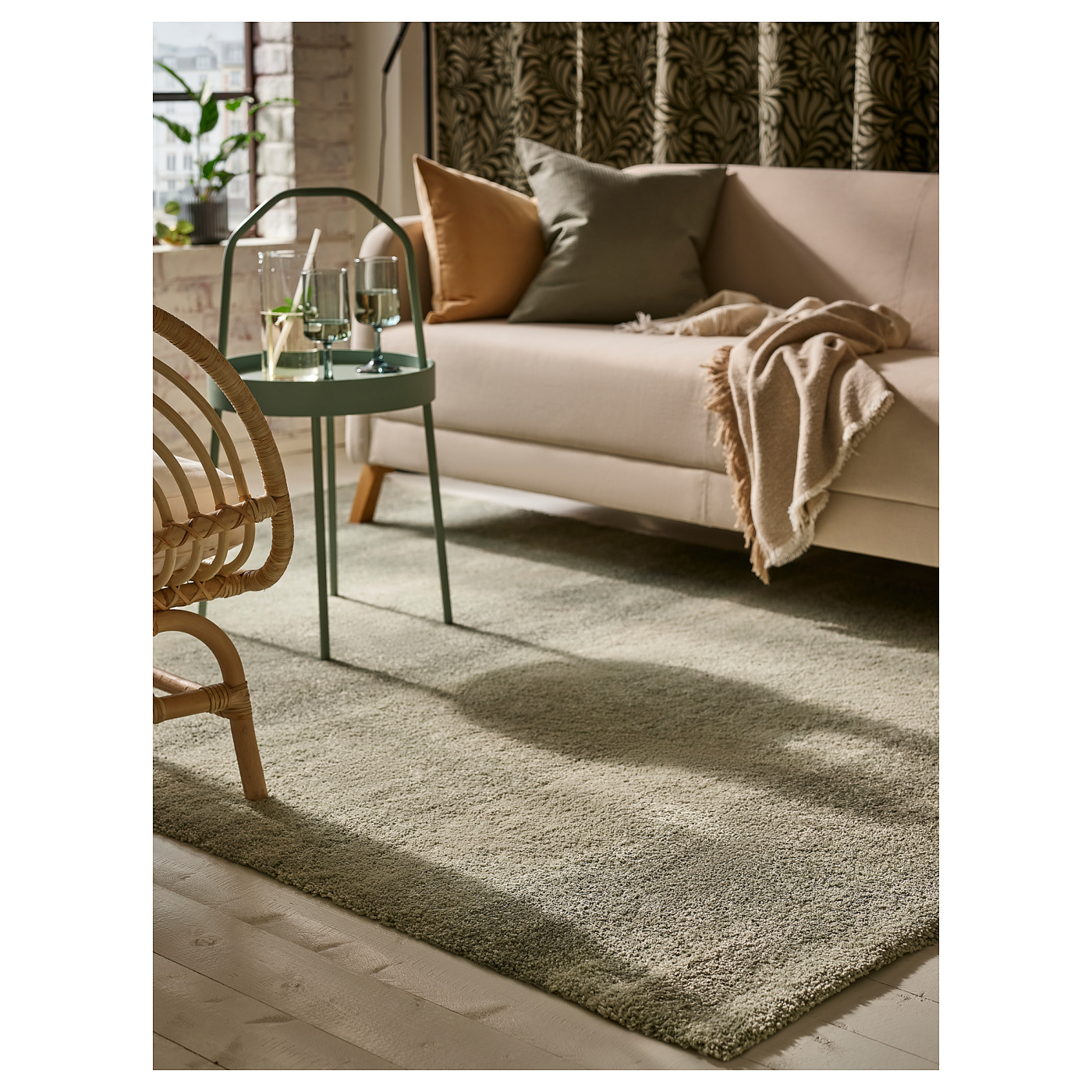 LINANÄS 3-seat sofa Vissle beige - IKEA