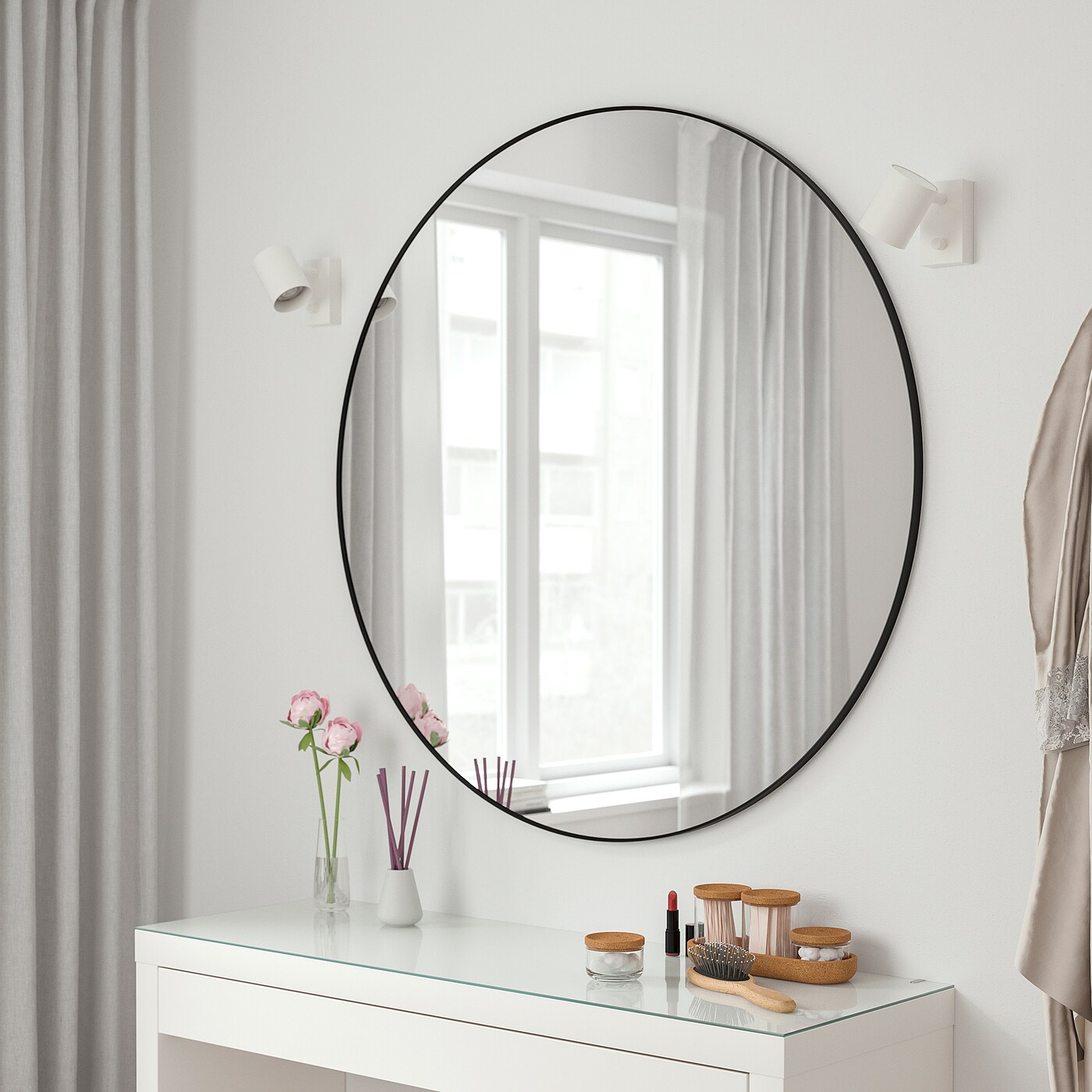 LINDBYN mirror black - IKEA