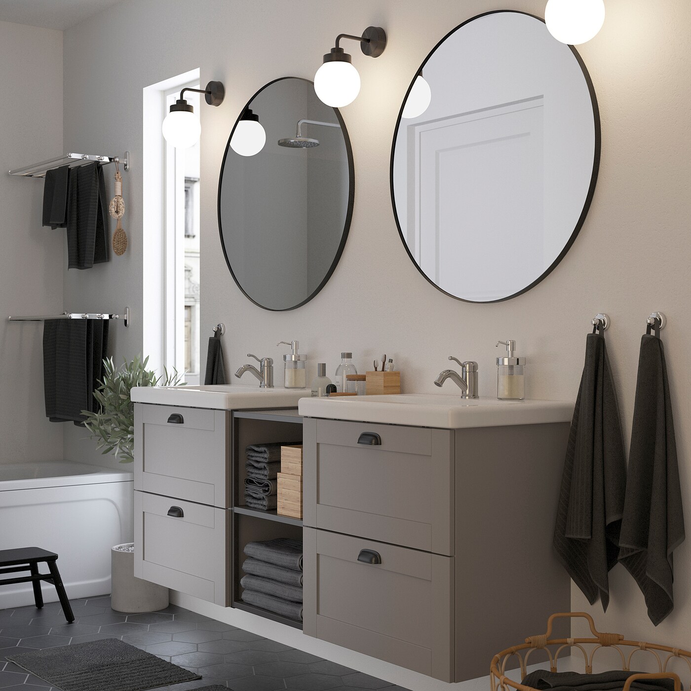 LINDBYN mirror black - IKEA