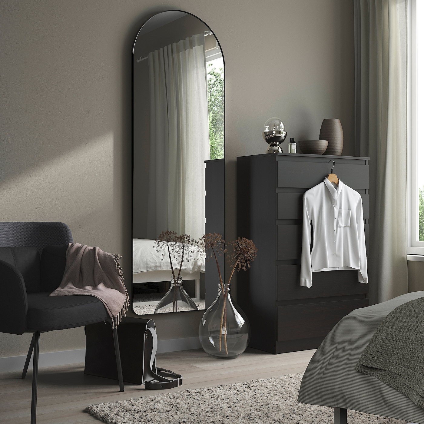 LINDBYN mirror black - IKEA