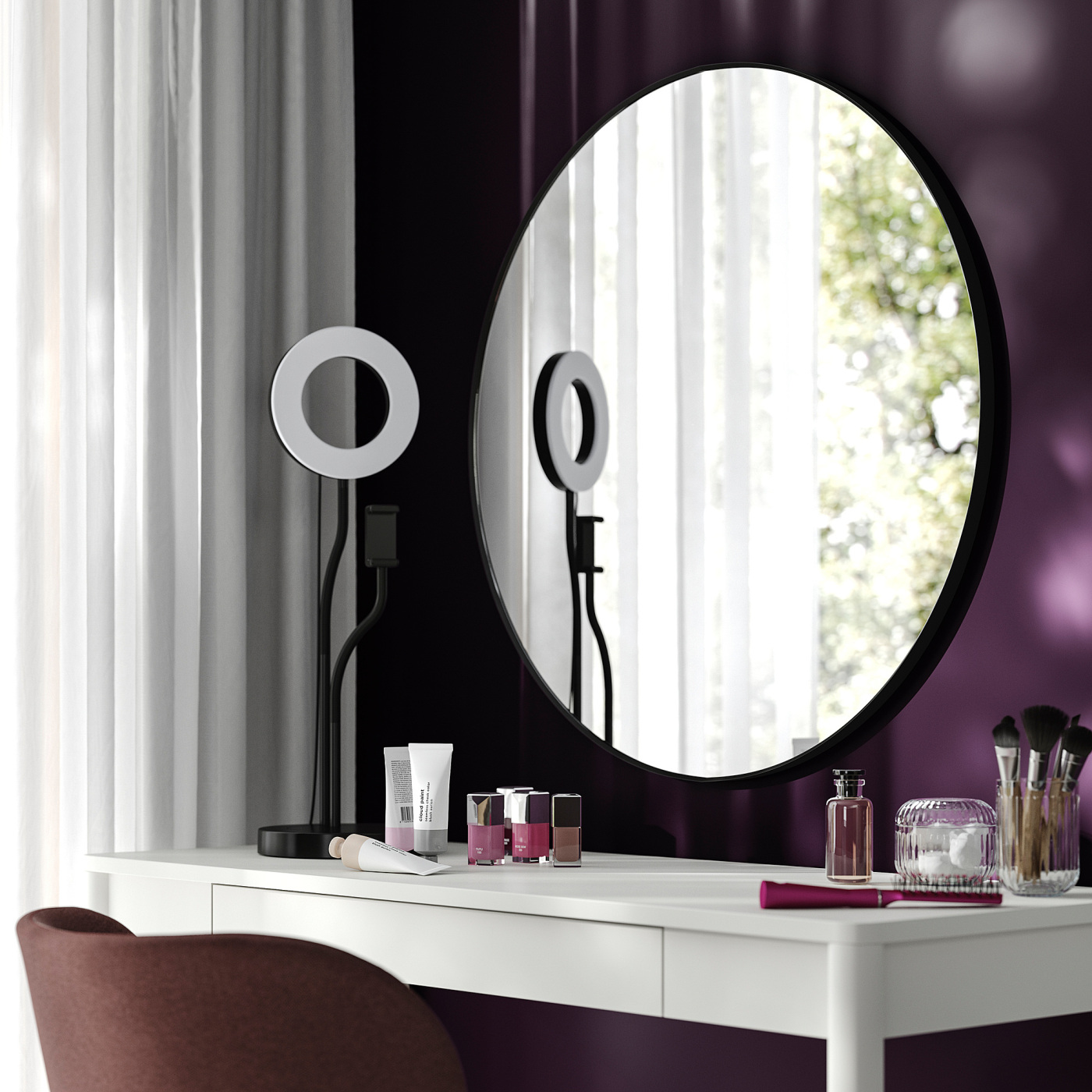 LINDBYN mirror black - IKEA