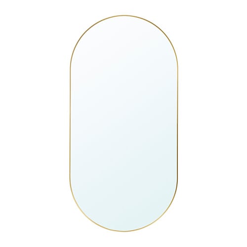 RÅMEBO mirror gold-colour - IKEA