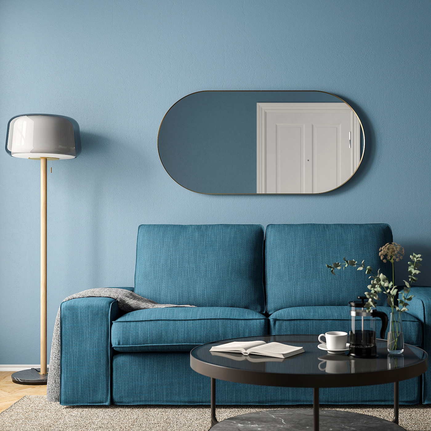 LINDBYN mirror gold-colour - IKEA