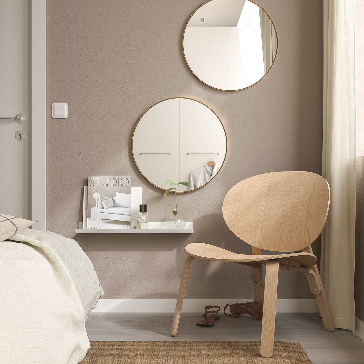 LINDBYN mirror gold-colour - IKEA