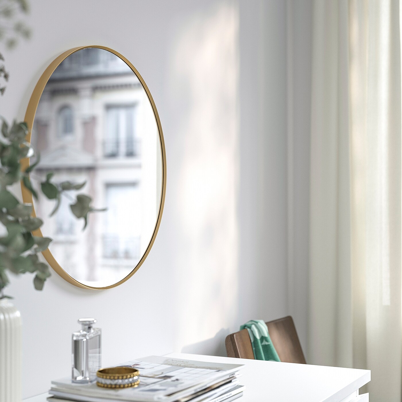 LINDBYN mirror gold-colour - IKEA