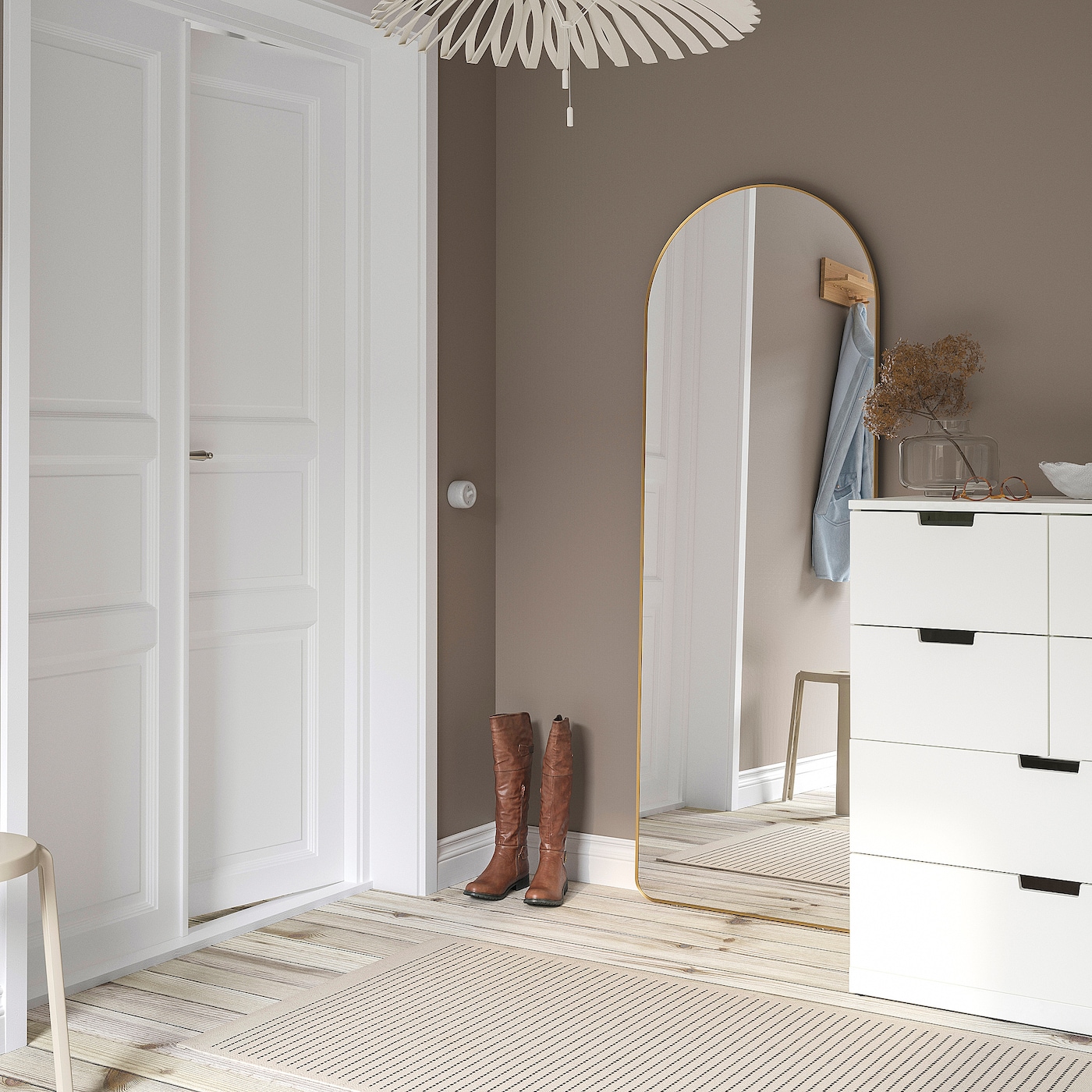 LINDBYN mirror gold-colour - IKEA