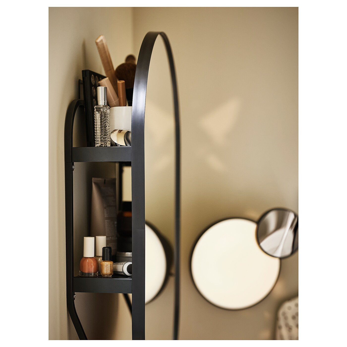 LINDBYN mirror with storage black - IKEA LINDBYN mirror with storage black - IKEA
