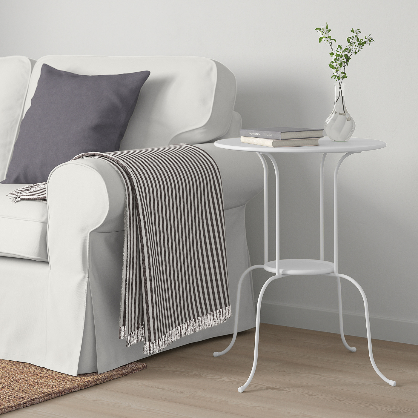 IKEA LINDVED イケア リンドヴェード サイドテーブル ホワイト LINDVED side table white - IKEA