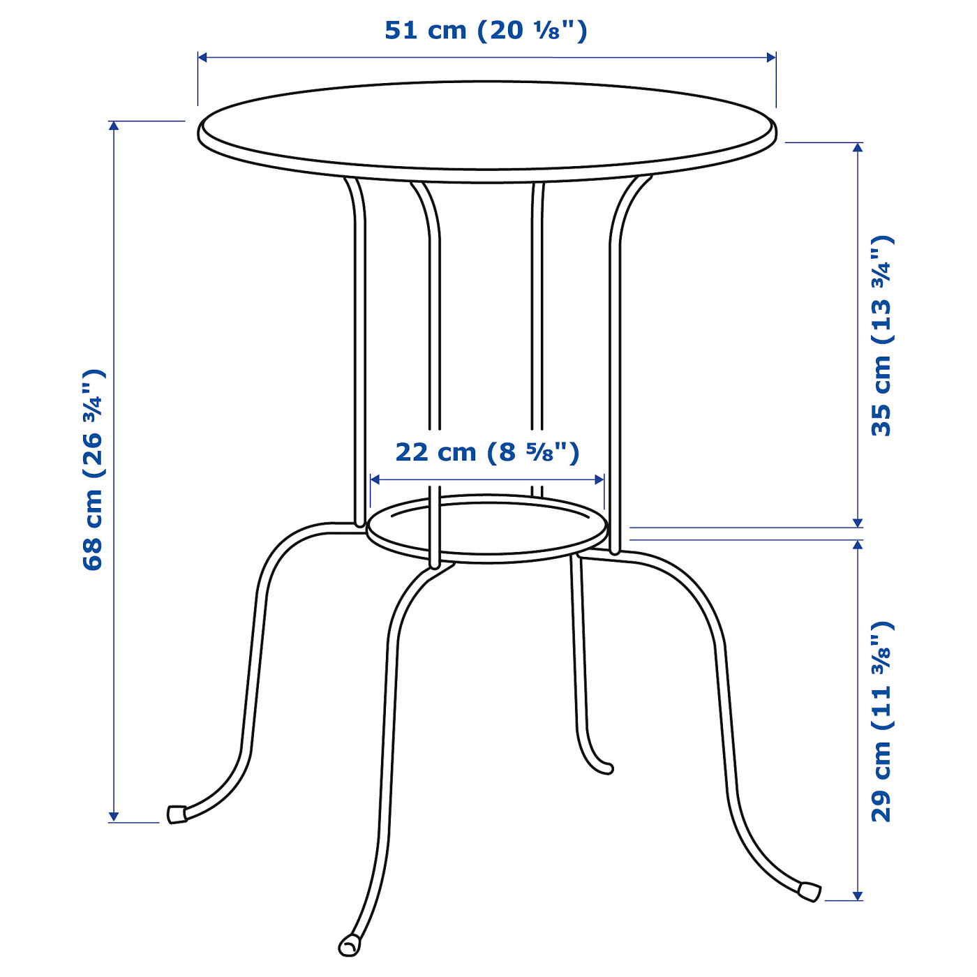 LINDVED side table white - IKEA