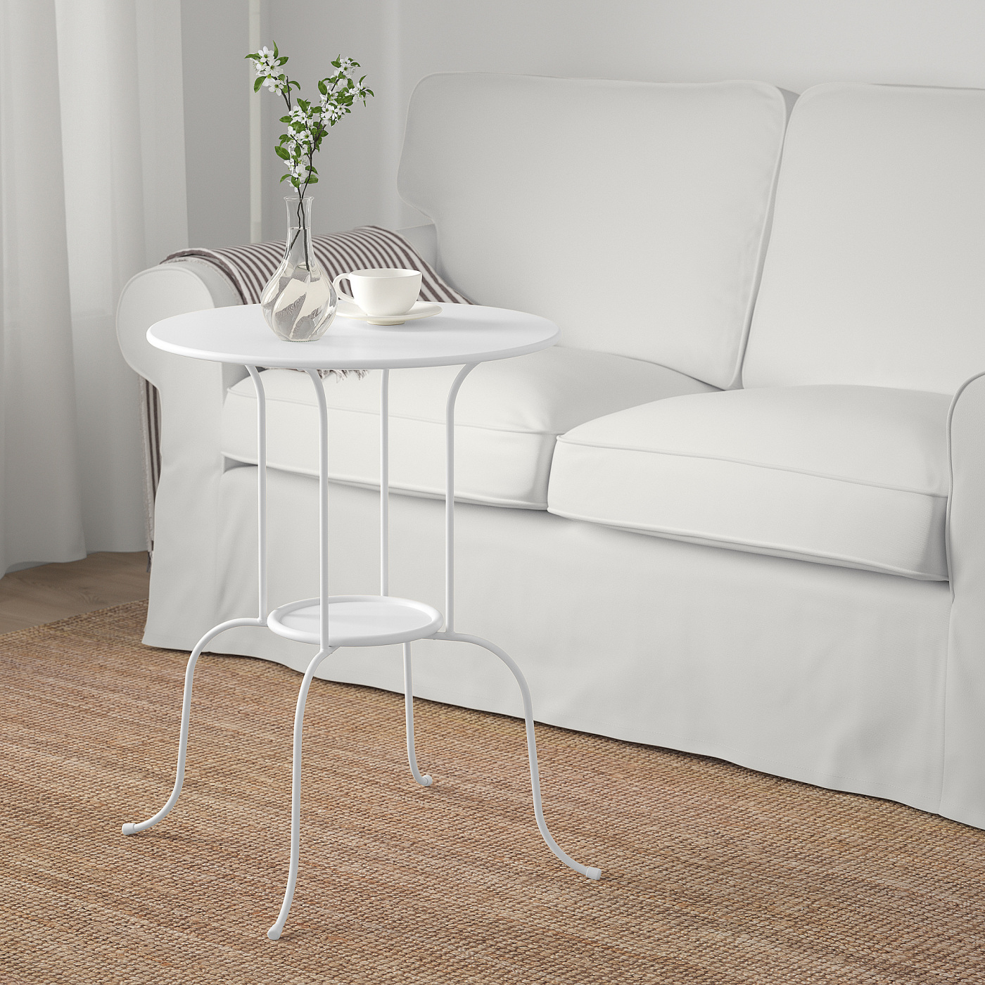 IKEA LINDVED イケア リンドヴェード サイドテーブル ホワイト LINDVED side table white - IKEA