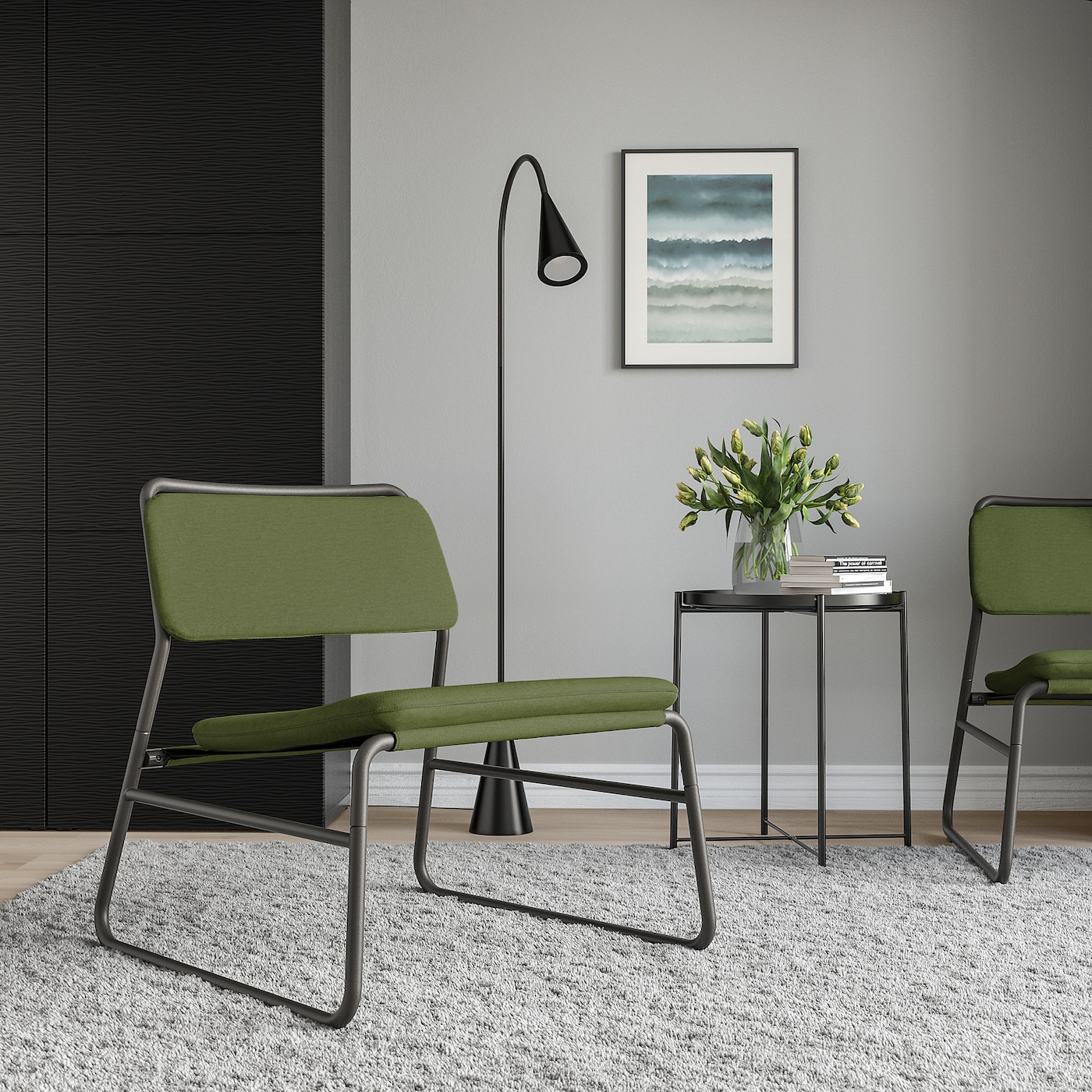 LINNEBÄCK easy chair Orrsta olive-green - IKEA