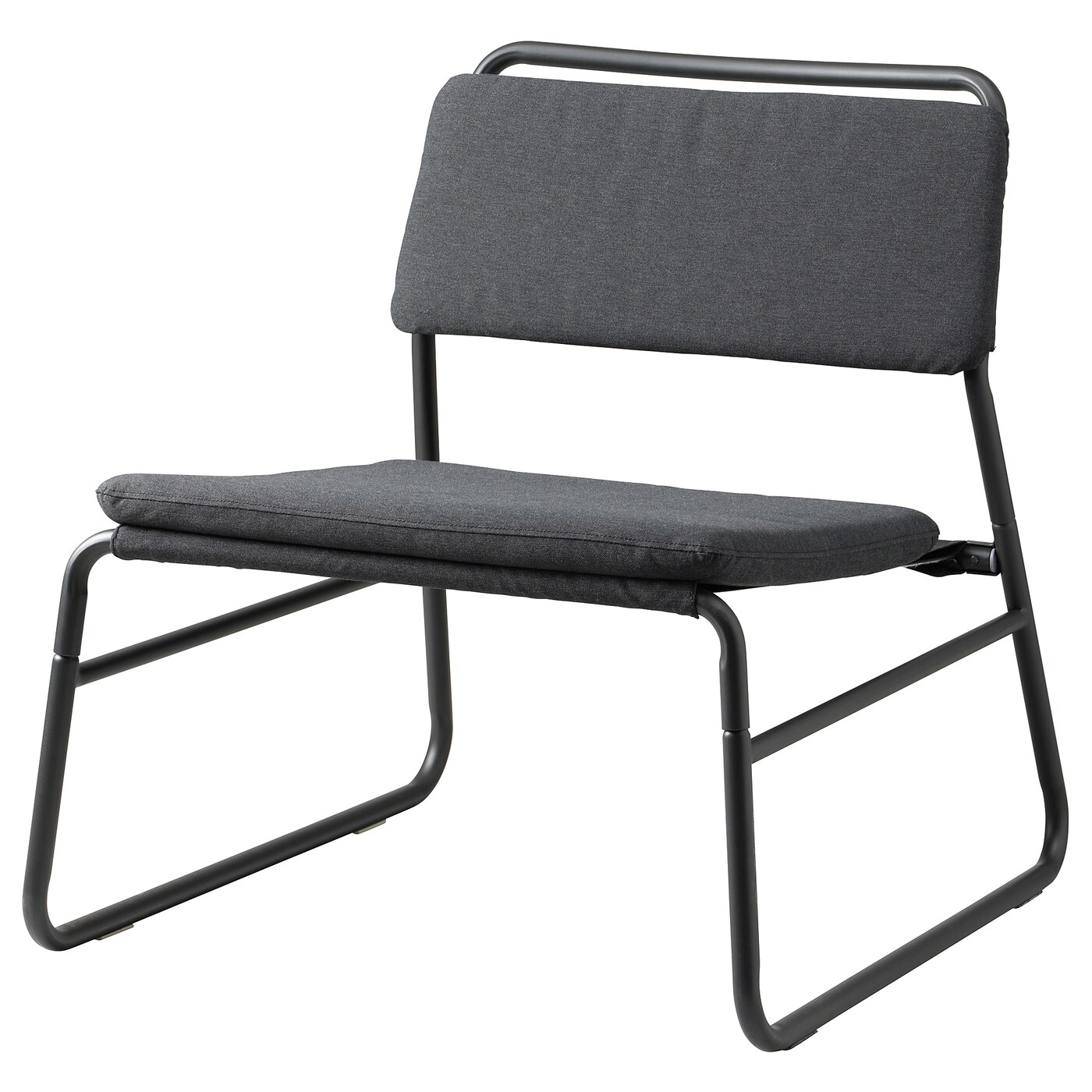 送料込み　IKEA チェア LINNEBÄCK easy chair Vissle dark grey - IKEA