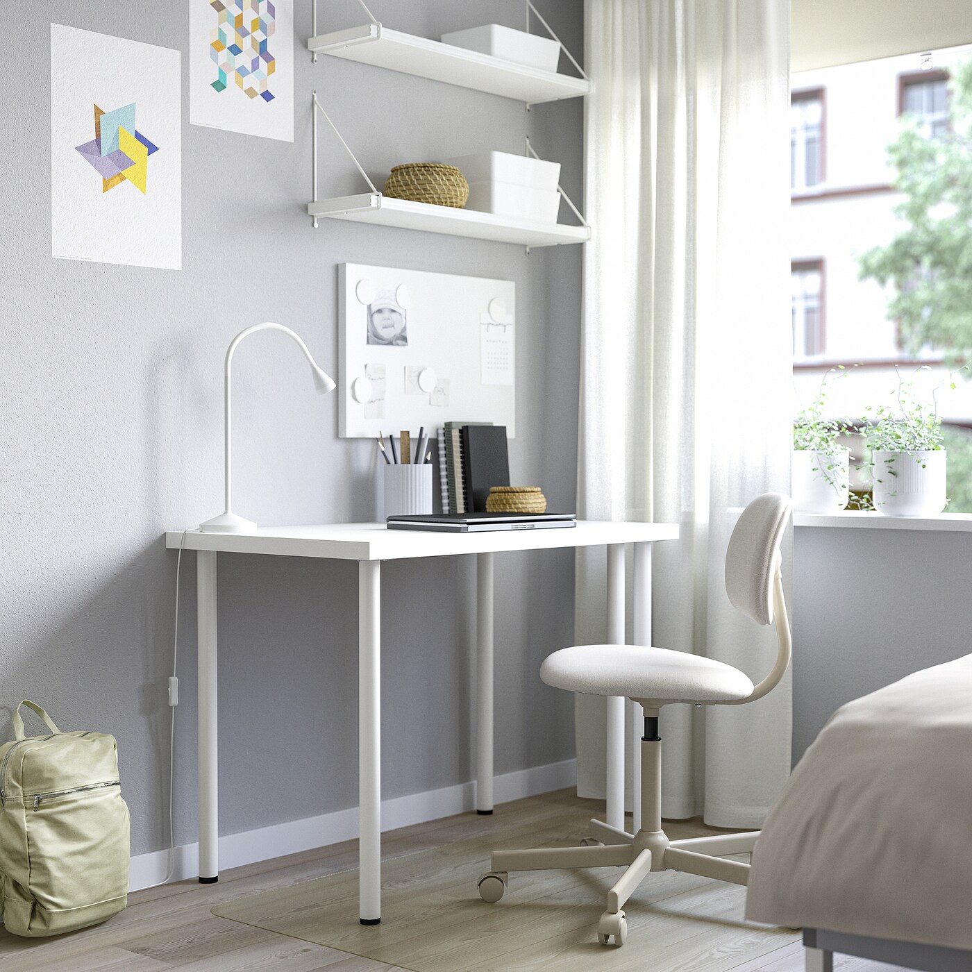 IKEA LINNMON / ADILS  ホワイト 100×60 LINNMON / ADILS table white - IKEA