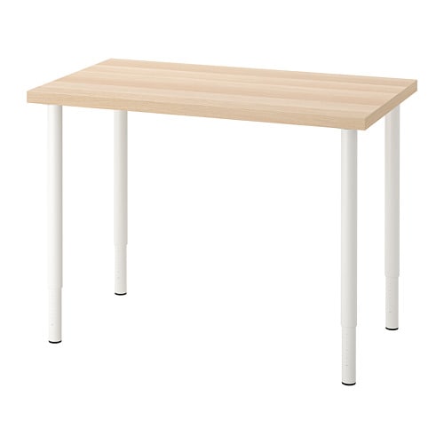 LINNMON / OLOV desk white/black - IKEA