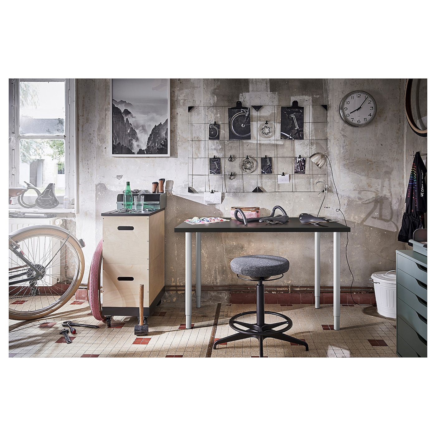 LINNMON table top dark grey IKEA