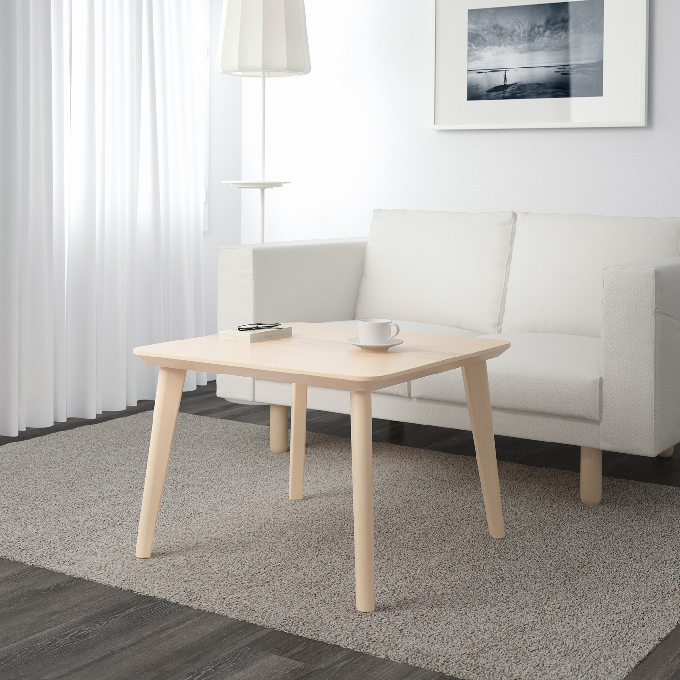 LISABO coffee table ash veneer - IKEA