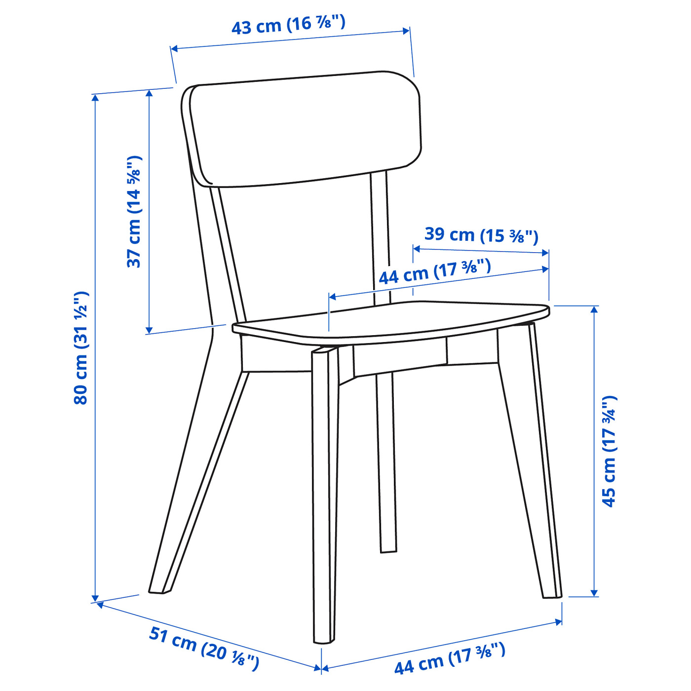 LISABO / LISABO table and 2 chairs ash veneer/ash veneer - IKEA