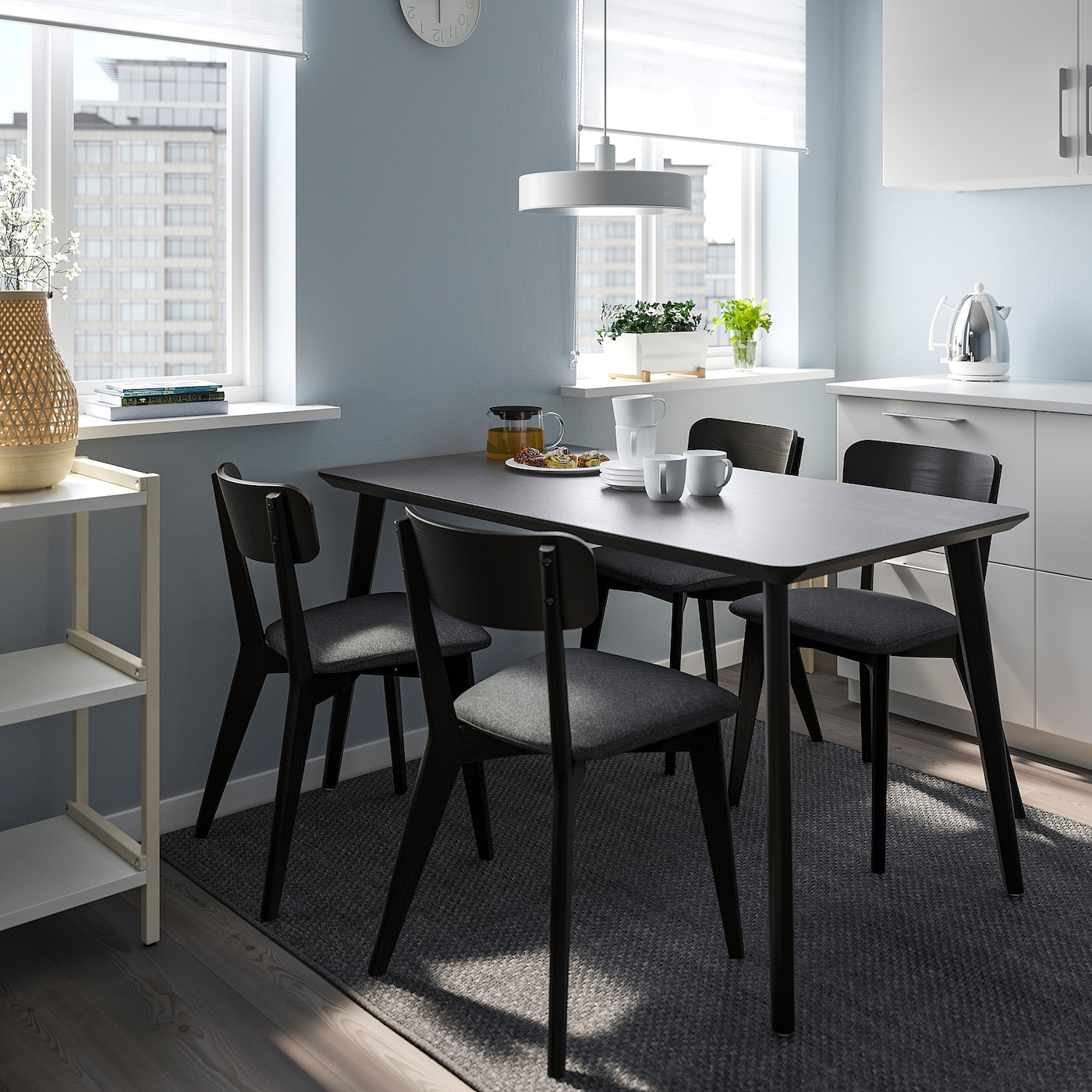 【トミー 】IKEA LISABO チェア×4 LISABO / LISABO table and 4 chairs, ash veneer/ash, 551