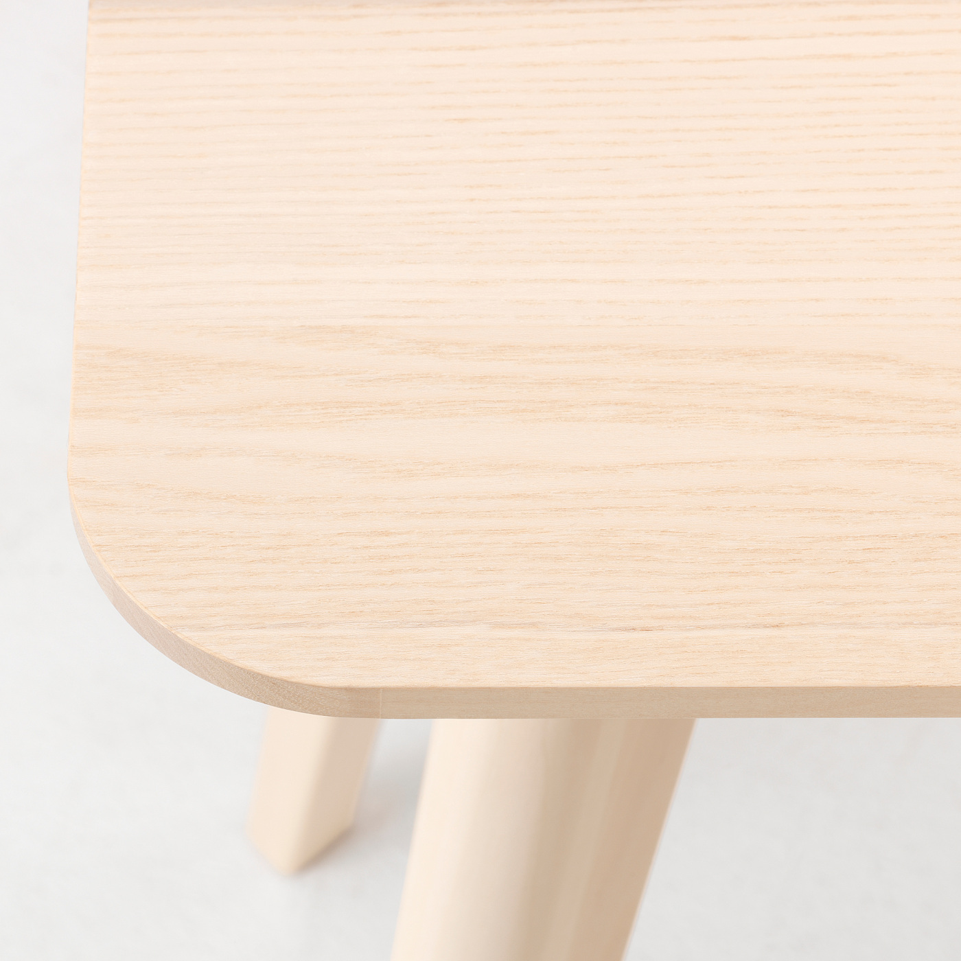 LISABO / LYCKAN table and 4 chairs ash veneer/yellow birch veneer