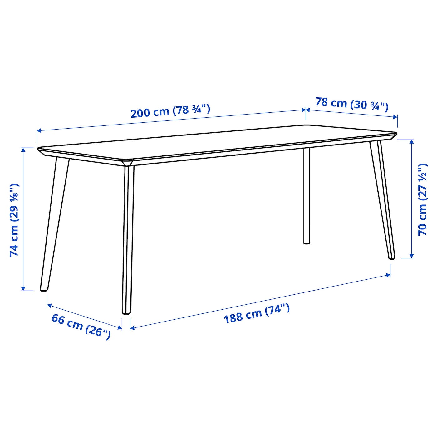 LISABO table ash veneer - IKEA