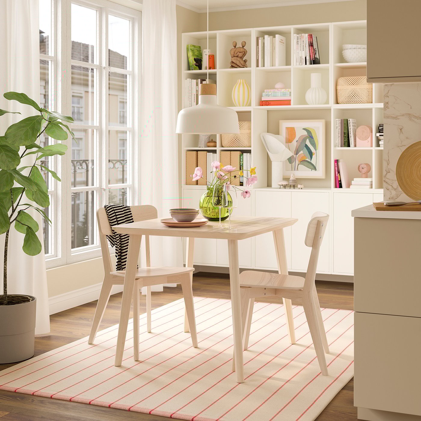 LISABO table ash veneer - IKEA